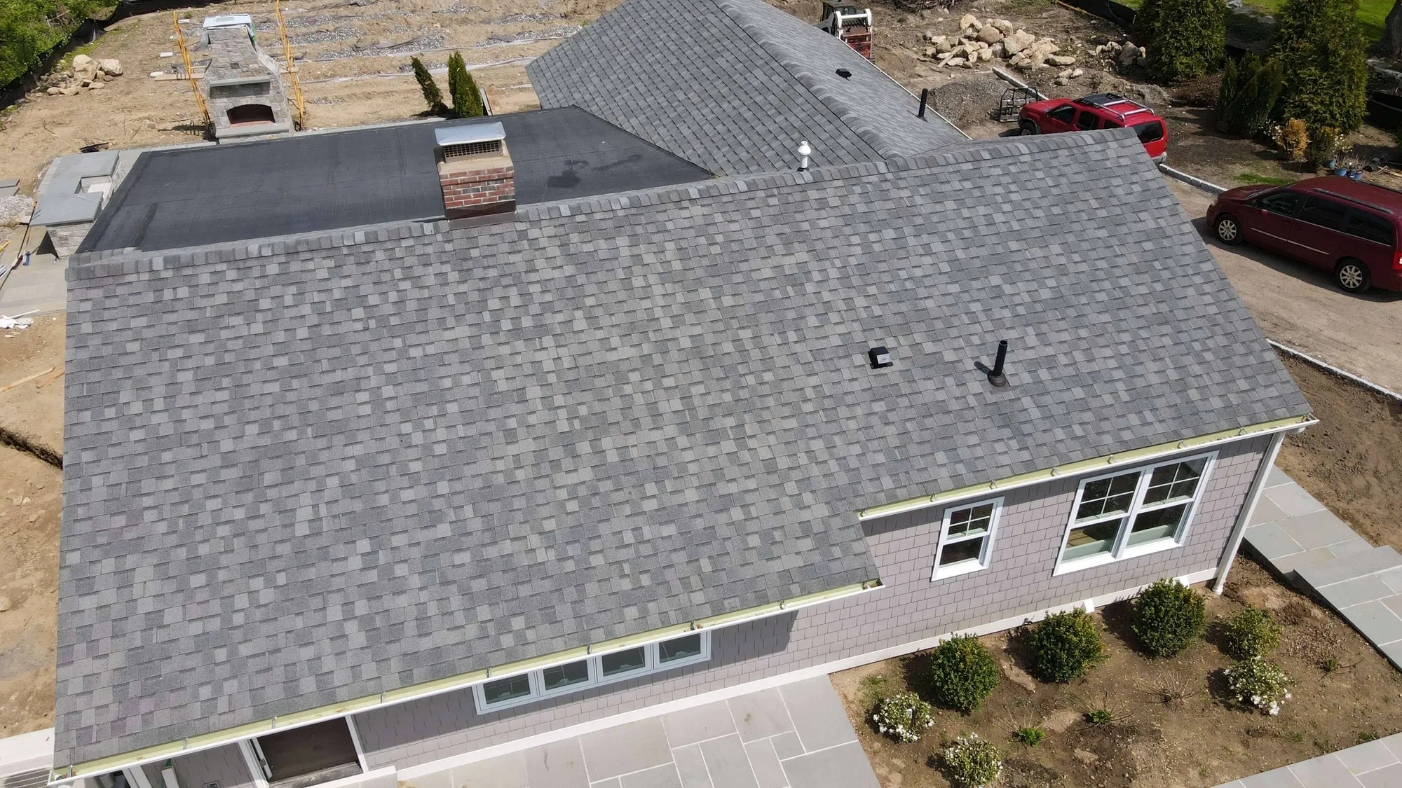 GAF Timberline HDZ asphalt roof replacement in Ridgefield CT